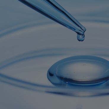 Image of pipettes and liquid in a lab, representing Hyosung’s expertise in precision chemical technology